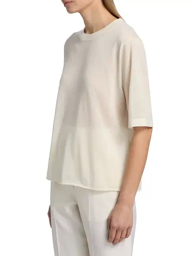 Loulou de Saison Women's Nala Fine Short-Sleeve Top | Thumbnail 4 Loulou de Saison Women's Nala Fine Short-Sleeve Top | Thumbnail 4