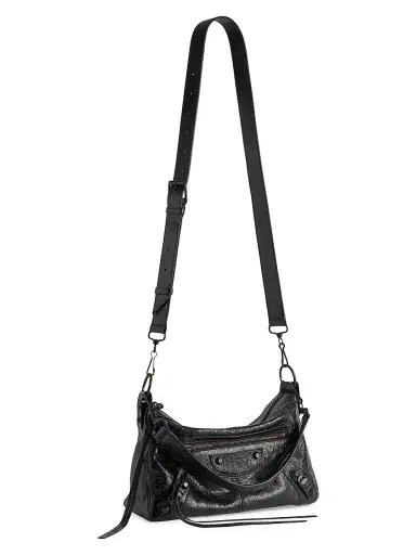 Balenciaga Men's Le City Moto Small Crossbody Bag - Black | Thumbnail 5