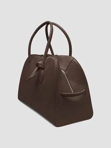 Jacquemus Women's Le Grand Turismo Leather Tote Bag - Dark Brown | Thumbnail 5