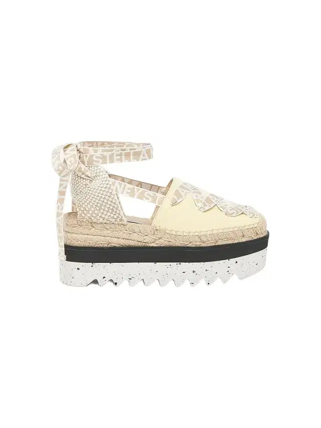 Stella McCartney Women's Gaia Logo Canvas Platform Espadrilles - Banana