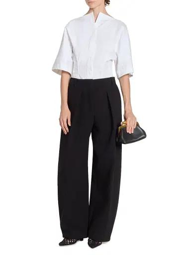 Jacquemus Women's La Moisson Cotton-Poplin Shirt | Thumbnail 2 Jacquemus Women's La Moisson Cotton-Poplin Shirt | Thumbnail 2