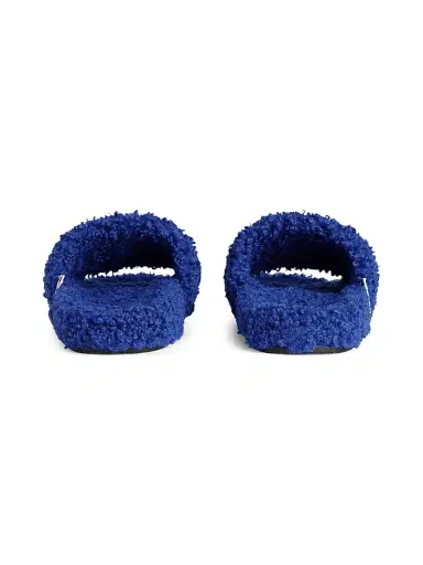 Balenciaga Men's x NBA Collaboration Furry Open Mules - Blue White - Size 12 | Thumbnail 2