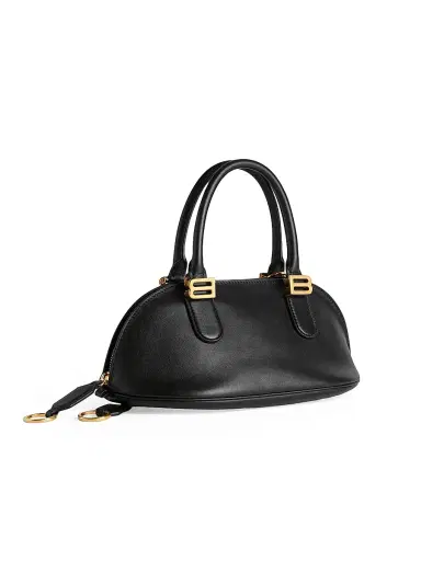Balenciaga Women's Bolero Bowling Crossbody Bag - Black Plum | Thumbnail 4