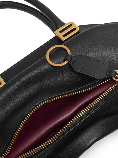 Balenciaga Women's Bolero Bowling Crossbody Bag - Black Plum | Thumbnail 8