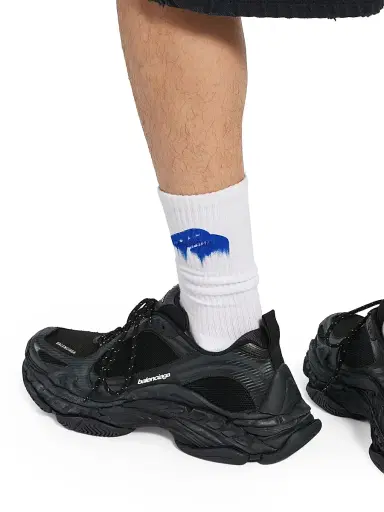 Balenciaga Men's Triple S.2 Sneakers - Black Dark Grey - Size 6 | Thumbnail 6