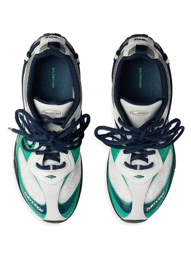 Balenciaga Men's Radar Gradient Lines Sneakers - Light Grey Green Black - Size 11 | Thumbnail 2