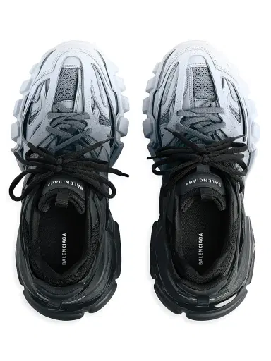 Balenciaga Men's Track Gradient Sneakers - Black White - Size 7 | Thumbnail 2 Balenciaga Men's Track Gradient Sneakers - Black White - Size 7 | Thumbnail 2
