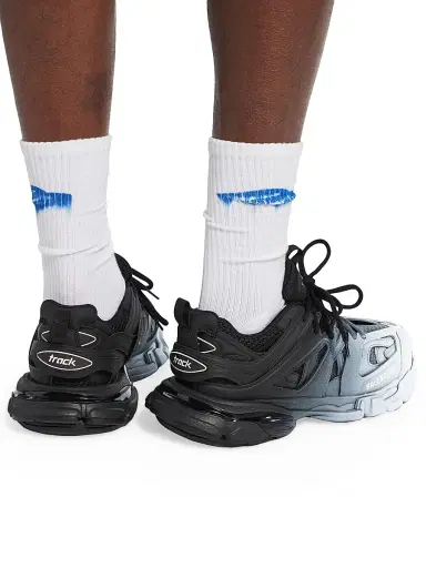 Balenciaga Men's Track Gradient Sneakers - Black White - Size 7 | Thumbnail 6 Balenciaga Men's Track Gradient Sneakers - Black White - Size 7 | Thumbnail 6