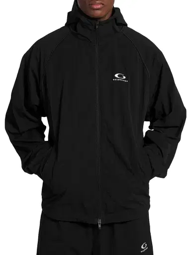 Balenciaga Men's Technical Tracksuit Jacket - Black - Size Large | Thumbnail 2 Balenciaga Men's Technical Tracksuit Jacket - Black - Size Large | Thumbnail 2