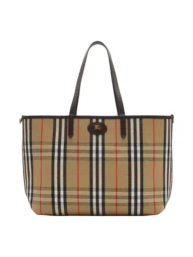 Burberry Women's Bloomsbury Medium Check Reversible Tote Bag | Thumbnail 5 Burberry Women's Bloomsbury Medium Check Reversible Tote Bag | Thumbnail 5