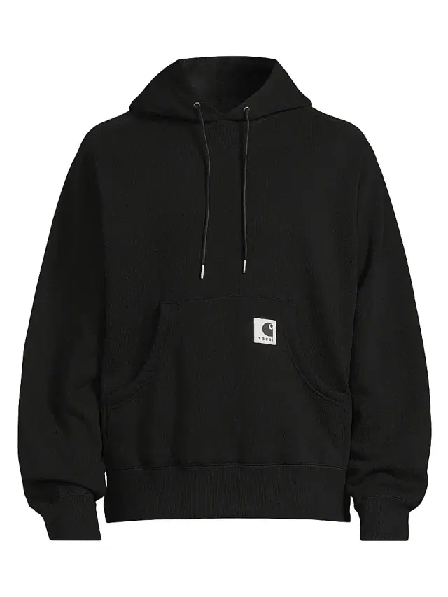 Men's Sacai x Carhartt WIP Cotton Jersey Hoodie - Black