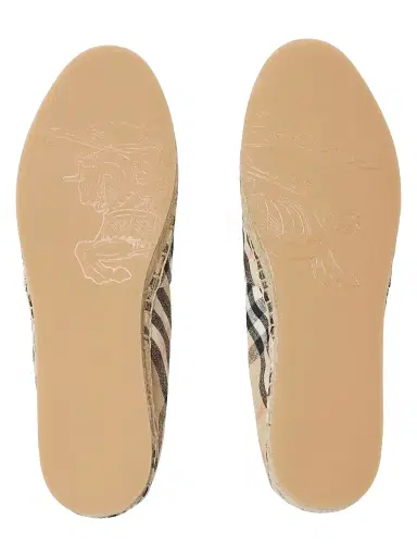 Burberry Women's Mews Linen Check Espadrille Flats | Thumbnail 5 Burberry Women's Mews Linen Check Espadrille Flats | Thumbnail 5