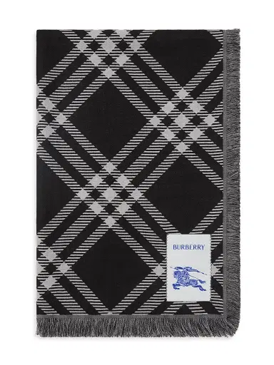 Burberry Women's Wide Check Wool Scarf | Thumbnail 2 Burberry Women's Wide Check Wool Scarf | Thumbnail 2