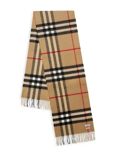 Burberry Women's Giant Check Cashmere Scarf | Thumbnail 3 Burberry Women's Giant Check Cashmere Scarf | Thumbnail 3