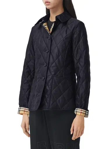 Burberry Women's Fernleigh Quilted Logo Jacket | Thumbnail 4