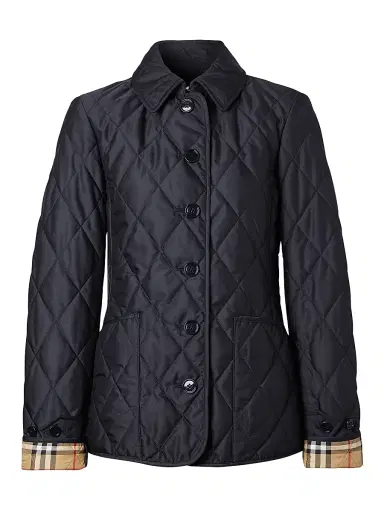 Burberry Women's Fernleigh Quilted Logo Jacket | Thumbnail 1