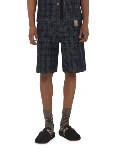 Burberry Men's Urchin Check-Trimmed Suede Clogs - Black - Size 13 | Thumbnail 7