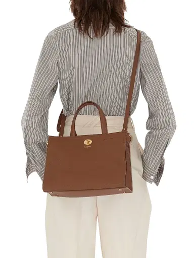 Burberry Women's Cotswolds Leather Top Handle Bag - Hazel | Thumbnail 3