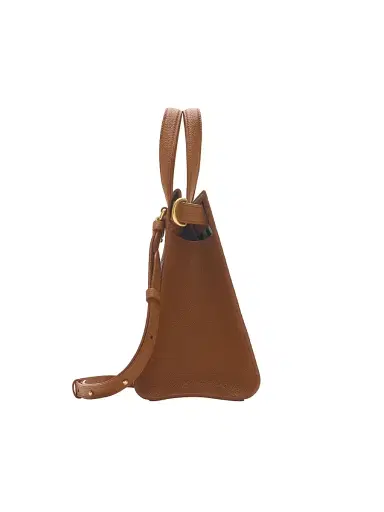 Burberry Women's Cotswolds Leather Top Handle Bag - Hazel | Thumbnail 4