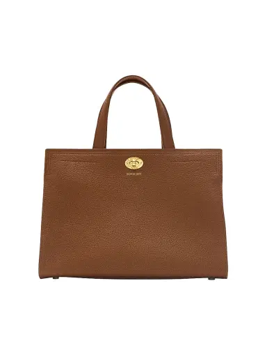 Burberry Women's Cotswolds Leather Top Handle Bag - Hazel | Thumbnail 1