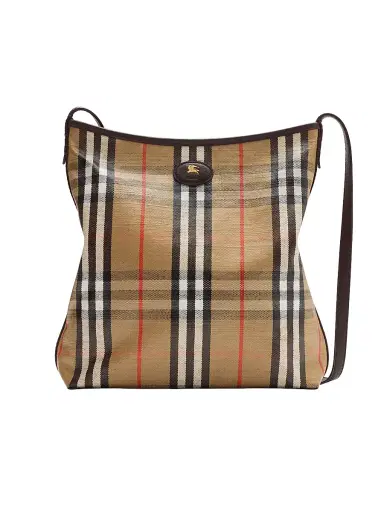 Burberry Women's Highlands Check Shoulder Bag - Sand | Thumbnail 1