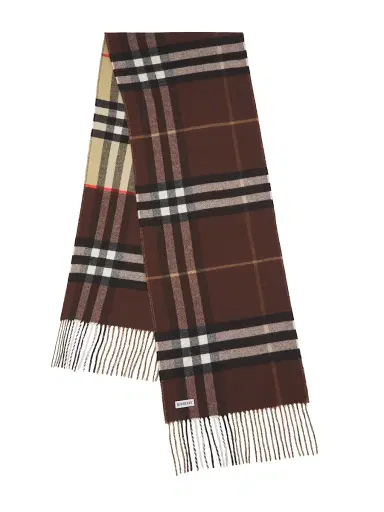 Burberry Men's Check Cashmere Scarf | Thumbnail 1 Burberry Men's Check Cashmere Scarf | Thumbnail 1