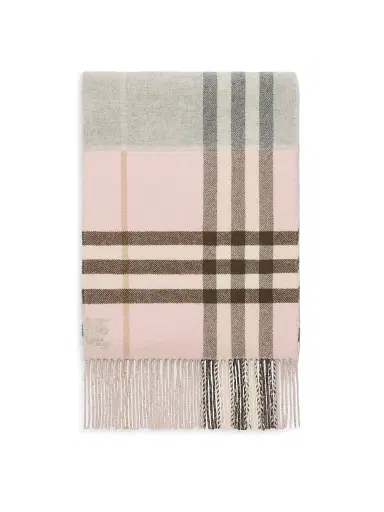 Burberry Women's Double Check Cashmere Scarf | Thumbnail 2 Burberry Women's Double Check Cashmere Scarf | Thumbnail 2
