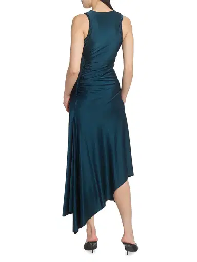 Victoria Beckham Women's Twist-Detail Satin Midi-Dress | Thumbnail 5