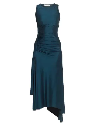 Victoria Beckham Women's Twist-Detail Satin Midi-Dress | Thumbnail 1