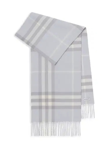 Burberry Women's Check Cashmere Scarf | Thumbnail 1 Burberry Women's Check Cashmere Scarf | Thumbnail 1