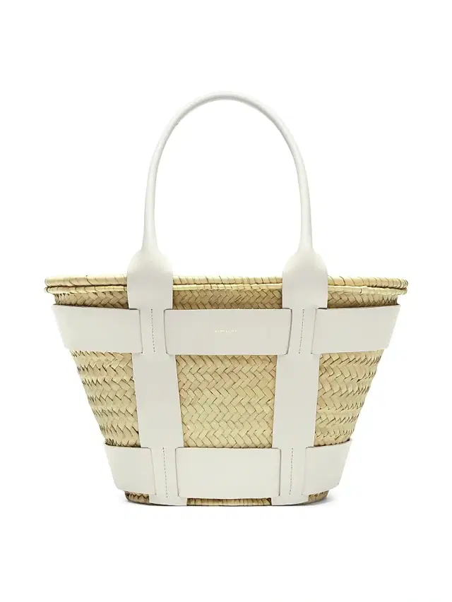 DeMellier Women's Santorini Raffia Tote Bag - Natural Off White