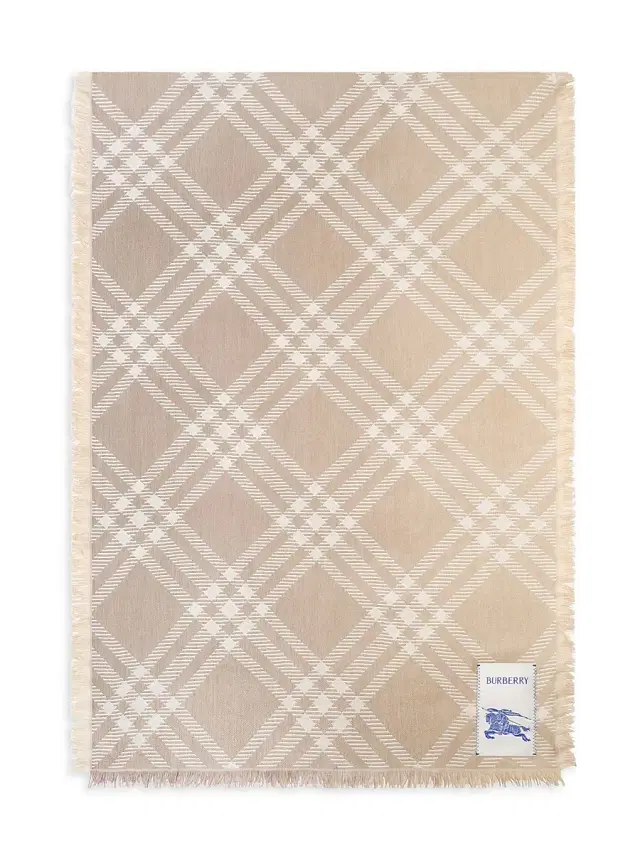 Burberry Women's Check Wool-Silk Scarf - Sand