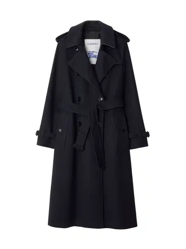 Burberry Women's Kensington Cashmere Long Trench Coat - Navy - Size 14 | Thumbnail 1 Burberry Women's Kensington Cashmere Long Trench Coat - Navy - Size 14 | Thumbnail 1