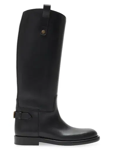 Burberry Women's Cavalier 30MM Leather Boots - Black | Thumbnail 1 Burberry Women's Cavalier 30MM Leather Boots - Black | Thumbnail 1