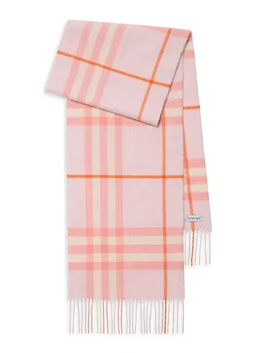 Burberry Women's Check Cashmere Scarf | Thumbnail 1 Burberry Women's Check Cashmere Scarf | Thumbnail 1