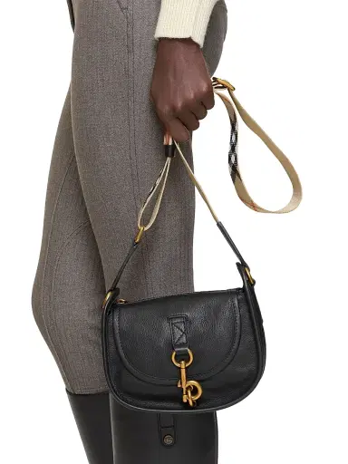 Burberry Women's Mini Check-Strap Leather Messenger Bag | Thumbnail 3 Burberry Women's Mini Check-Strap Leather Messenger Bag | Thumbnail 3