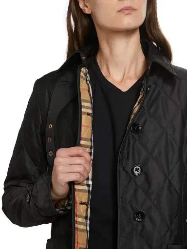 Burberry Women's Fernleigh Quilted Logo Jacket - Black - Size XXS | Thumbnail 6 Burberry Women's Fernleigh Quilted Logo Jacket - Black - Size XXS | Thumbnail 6