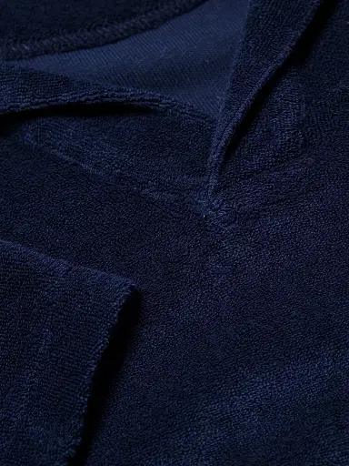 Orlebar Brown Terry Cotton Polo - Navy | Thumbnail 6