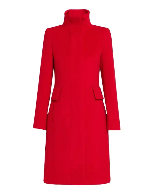 Akris punto Duffle Knee-Length Wool Coat