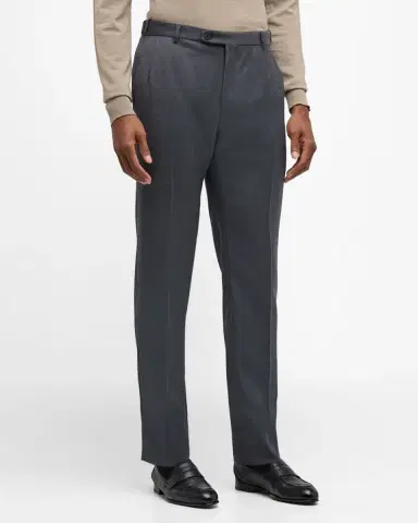 Brioni Men's Textured Wool Dress Pants | Thumbnail 3 Brioni Men's Textured Wool Dress Pants | Thumbnail 3
