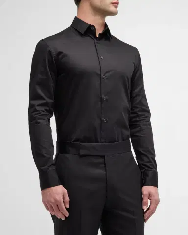 Giorgio Armani Men's Basic Sport Shirt | Thumbnail 2