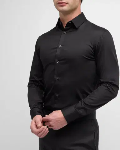Giorgio Armani Men's Basic Sport Shirt | Thumbnail 6