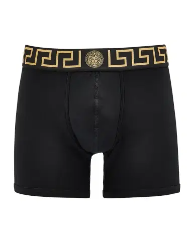 Versace Men's Organic Cotton Greek Key Boxer Briefs | Thumbnail 1