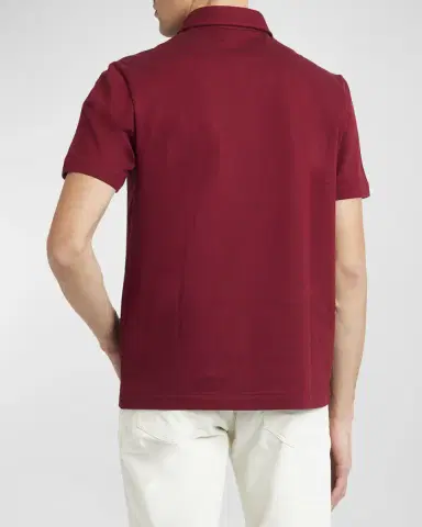 Brioni Men's Cotton Jersey Polo Shirt | Thumbnail 3