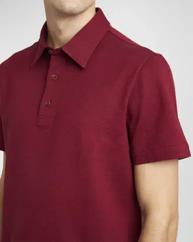 Brioni Men's Cotton Jersey Polo Shirt | Thumbnail 5