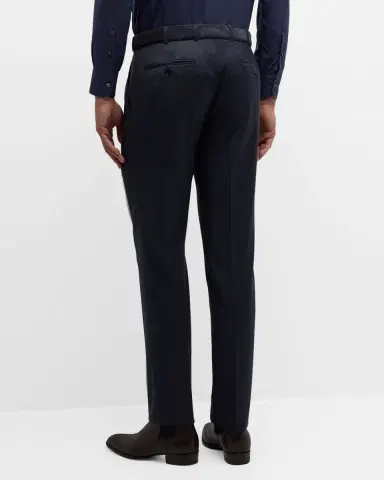 Brioni Men's Textured Wool Dress Pants | Thumbnail 2 Brioni Men's Textured Wool Dress Pants | Thumbnail 2