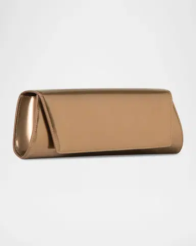 Akris Anouk Small Metallic Leather Clutch Bag | Thumbnail 3 Akris Anouk Small Metallic Leather Clutch Bag | Thumbnail 3