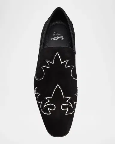 Christian Louboutin Men's Dandysiago Rhinestone and Leather Loafers | Thumbnail 6 Christian Louboutin Men's Dandysiago Rhinestone and Leather Loafers | Thumbnail 6