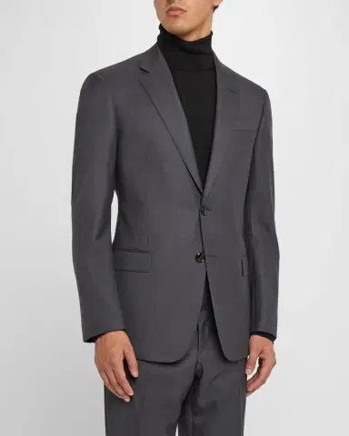 Giorgio Armani Mne's Basic Wool Two-Piece Suit | Thumbnail 4 Giorgio Armani Mne's Basic Wool Two-Piece Suit | Thumbnail 4