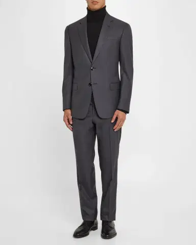 Giorgio Armani Mne's Basic Wool Two-Piece Suit | Thumbnail 6 Giorgio Armani Mne's Basic Wool Two-Piece Suit | Thumbnail 6